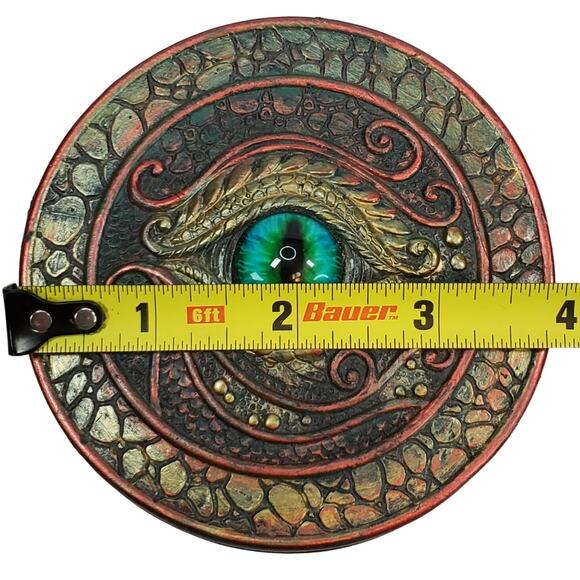 Pacific Giftware Dragon Eye Trinket Box Round Mystical Magical Fantasy Cosplay - Picture 7 of 8